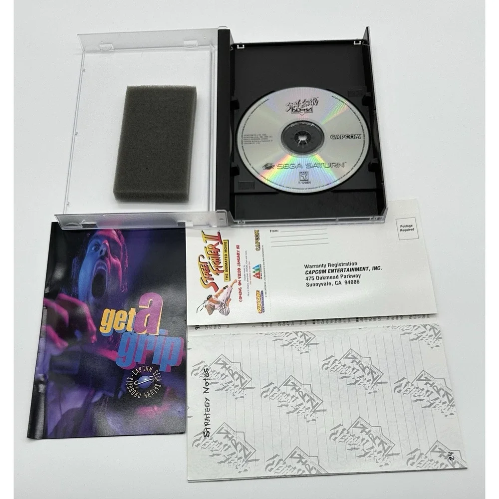 STREET FIGHTER ALPHA WARRIORS' DREAMS SEGA SATURN CIB FOAM REG INSERT TESTED